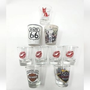 Harley-Davidson Shot Glass and 8 others